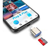 Lecteur de Cartes TF pour iPhone iPad, Adaptateur de Carte Micro SD Lightning MS pour Mémoire et Appareil Photo Compatible avec iPhone 14/13/12/11/X/8 Plus/8/7 Plus/7/6s Plus/6S/iPad Mini/Air