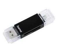 Lecteur de cartes USB 2.0 OTG Basic SD/microSD Hama - Blanc - Compatible Android OS 4.0+ Blanc G