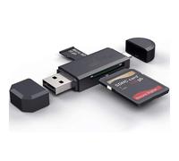 Lecteur de cartes USB 3.0 ultra-rapide pour cartes SD et Micro-SD, compatible avec les périphériques USB-A et USB-C