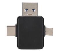 Lecteur de cartes USB-C et USB 3.0 OTG, double connecteur, compatibilité universelle, transfert de données nomade, Plug and Play, lecteur de cartes