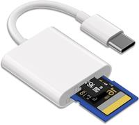 Lecteur de cartes USB C OTG vers SD pour cartes Micro SD/TF pour MacBook Air Pro, iPad Pro/mini/Air, iPhone 15/Plus/Pro/Pro Max, Samsung, Huawei, Xiaom, Pixel, etc (2 en 1)