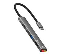 Lecteur de cartes USB C vers SDTF OTG Adaptateur Hub USB A Port Charge rapide pour tablettes PC Type C Hubs USB Charge rapide