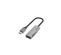 Hama Lecteur de cartes Ultra-rapide USB-A & USB-C SD/MicroSD Aluminium Gris - Garantie 30 ans