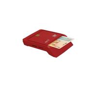 Woxter PE26-148 Intérieur USB 2.0 Rouge lecteur de cartes à puce - lecteurs de cartes à puce (USB 2.0, Windows 10 Education x64,Windows 10 Enterprise,Windows 10 Enterprise x64,Window)