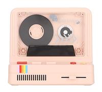 Lecteur de Cassette Audio Bluetooth pour Voiture, Haut-Parleur de Cassette Portable, Son Stéréo, Lecteur de Bande Musicale Multifonction avec Veilleuse Rythmique Aromathérapie (Rose)