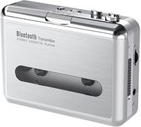 Lecteur de Cassette Bluetooth, Baladeur à Cassette Portable avec Sortie Audio Bluetooth pour Écouteurs/Haut-Parleur, Lecteur de Musique sans Fil pour Loisirs, Sport et Voyage