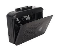 Lecteur de Cassette Portable, Baladeur Radio FM AM Rétro avec Haut-Parleur et Prise pour écouteurs, Convertisseur de Cassette vers MP3, Enregistreur pour Voyage, Sport (Noir)