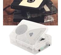 Lecteur de Cassette Portable pour Voiture, Convertisseur de Cassette vers MP3, Lecteur de Cassette Portable AM FM Lecteur de Cassette avec Prise Casque 3,5 Mm (Transparent)