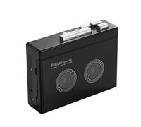 Lecteur de cassette stéréo rétro noir avec Bluetooth et inversion automatique