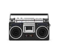 Lecteur de Cassettes Boombox rétro avec Bluetooth, Radio AM/FM, Lecture USB/Micro SD, enregistreur, Haut-Parleur stéréo Portable écran LCD et Double VU-mètres for la Maison Les Voyages