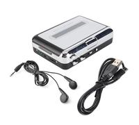 Lecteur de Cassettes Convertisseur de Cassette Portable USB vers MP3 avec Transfert de Casque Convertisseur de commutateur MP3 PC Lecteur de Musique Audio, 4,4 × 3,1 × 1,2 Pouces