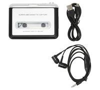 Lecteur de Cassettes, Convertit Les Cassettes en Lecteur de Cassettes MP3 HiFi avec Câble USB, Lecteur de Cassettes de Poche Portable alimenté par Batterie pour étudiants Seniors