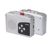 Lecteur de Cassettes Portable, Convertisseur Cassette vers MP3 Via Clé USB, Haut-Parleurs Intégrés et Prise Casque, Enregistrement Micro, Alimentation 2 Piles AA ou USB