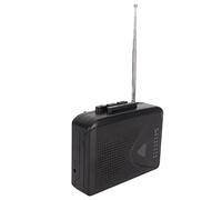 Lecteur de Cassettes Portable, Radio Stéréo FM AM vers Convertisseur MP3, Lecteur de Musique Audio, avec Prise Jack 3,5 Mm et Haut-Parleur (Noir)