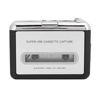 Lecteur de Cassettes Portable Walkman, convertisseur de Cassette USB vers MP3, Adaptateur de convertisseur Audio Bande vers MP3, avec Disque Optique, écouteurs, câble USB et Manuel d'utilisation