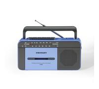 Lecteur de cassettes vintage bleu gris