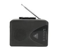 Lecteur de Cassettes Vintage, Enregistreurs Radio FM Am Rétro Stéréo 2 Méthodes de Charge Lecteur de Bande Portable avec Haut-Parleur Transparent pour Intérieur Extérieur