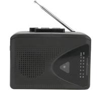 Lecteur de Cassettes Vintage, Enregistreurs Walkman Radio FM Am Rétro Stéréo 2 Méthodes de Charge Lecteur de Bande Portable avec Haut-Parleur Transparent pour Intérieur Extérieur