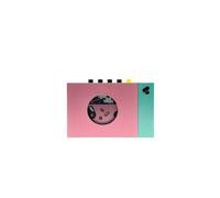 We Are Rewind Lecteur cassette portable – Bluetooth, haut-parleur/casque, câble 3,5 mm – Rose/Vert