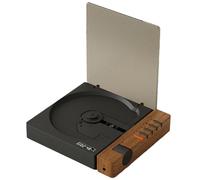 Lecteur De CD De Transport Rétro De Bureau Vintage avec Bluetooth | Sortie Spdif/coaxiale, sans Haut-parleurs Intégrés | Portable Rechargeable 2000mah pour Audio à Domicile Black