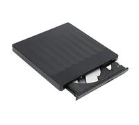 Lecteur de CD DVD Externe, Lecteur Optique de CD DVD ROM USB 3.0 Type C, Graveur de CD pour Enregistrement de Musique de Film, Lecteur de Graveur de CD DVD ROM Portable, pour Win, pour Linux,(Le noir)