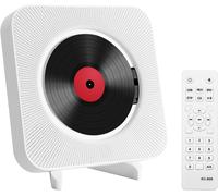 Lecteur De Cd Portable De Bureau Avec Bluetooth - Lecteur Cd Musical Mural Multifuctional Intégré Dans Les Haut-Parleurs Hifi Home Audio Boombox Avec Télécommande¿Blanc¿[X926]