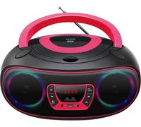 Lecteur De Cd Portable Tcl-212Btpink. Boombox. Radio Fm. Bluetooth. Haut-Parleurs Volume 4W. Entrée Aux. Lecture Mp3 Via Usb Rose
