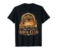 Lecteur de Chat littéraire My Cat is My Book Club T-Shirt
