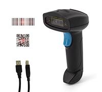 Lecteur de codes-barres 1D 2D portable USB sans fil déclenchement manuel/numérisation continue automatique, prend en charge le code papier, compatible avec Windows, Android, Mac