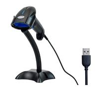 Lecteur de Codes-Barres avec Support et Mode Automatique, 200 Scans par Seconde, IP54, Préfixe et Suffixe, Lecture de Codes Inversés, HD10C