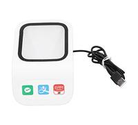 Lecteur de Codes-Barres de Bureau à Grande fenêtre, Lecteur de Codes-Barres 2D QR, Plateforme de numérisation USB à Commande vocale pour et macOS, Plug-and-Play pour Les