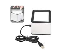 Lecteur de Codes-barres Mains Libres, R42 2D 1D Lecteur de Codes-barres USB Polyvalent de Bureau Lecteur de Codes-barres Mobile Scan Code Boîte de Paiement, pour POS PC Supermarché Librairie Retail Ma