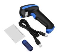 Lecteur de codes-barres sans fil durable, prêt à l'emploi (Plug and Play), lecteur de codes-barres 2D avec deux modes de lecture, aucun pilote