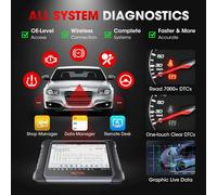 Lecteur de codes de diagnostic bidirectionnel complet Autel Bluetooth OBD2 MaxiCOM MK808K-BT MK808K BT, identique au MK808BT Pro same as MK808BT PRO