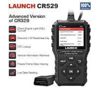 Lecteur de codes OBD2 LAUNCH CR529, scanner Creader 529, outil de diagnostic automobile, lecteur de codes OBDII, lecteur de codes de panne, outil de diagnostic OBD2 Global Version