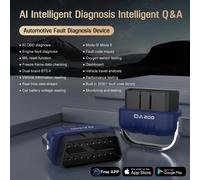 Lecteur de codes OBD2, outil de diagnostic automobile, effacement des codes d'erreur, scanner AI, testeur de batterie de voiture et de capteur O2, lecteur de codes compatible Bluetooth