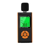 Lecteur de décibels portable avec écran rétroéclairé | Sonomètre numérique pour une utilisation à réponse rapide et lente dans les espaces d ' atelier en omicile