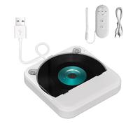 Lecteur de disque ABS compact pour véhicules avec connectivité auxiliaire USB et design durable, parfait pour une utilisation à la maison et à l'extérieur, lecteur de disque de voiture avec port USB