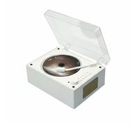 Lecteur de Disque Bluetooth Lecteur CD Lecteur Audio Lecteur Multimédia avec Lecture CD USB et Entrée Sortie Audio Haut-Parleur Intégré et Capot, Blanc, Color to 1