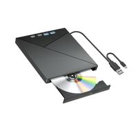 Lecteur de disque externe USB pour ordinateurs portables et de bureau, lecteur optique compact avec chargement par plateau pour la lecture et l ' accès de routine fichiers Lecteur optique externe de