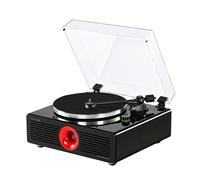 Lecteur de disque vinyle, tourne-disque avec Bluetooth, tourne-disque vinyle avec Hi-Fi 5 haut-parleurs, préampli phono, sortie LP, finition piano élégante, lecteur de disques classique à courroie