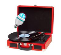 Lecteur de disques vinyles - Denver - VPL-120 - Rouge - Haut-parleurs intégrés - 3 vitesses
