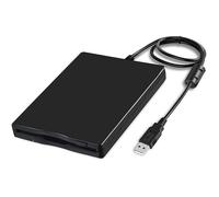 Lecteur de disquette externe, adapté aux disquettes de 3,5 pouces, USB 2.0, peut lire et écrire des disques de 1,44 Mo/720 Ko, noir