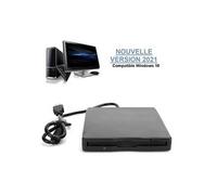 lecteur de disquette version 2021 externe portable 3,5" usb 1,44 mo fdd plug and play pour pc windows 2000/xp/vista/7/8/10 mac