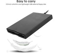Lecteur De Disquettes USB 3,5"" Externe Portable avec Manuel, Plug and Play Aucun Pilote SuppléMentaire Requis, avec Fonction Anti-Sabotage, pour Windows 10/7/Vista/Windows 8/Xp/Me/2000/Se/98