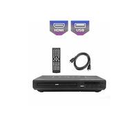 Lecteur de dvd avec télécommande, prise usb prise en charge de la sortie hdmi noir