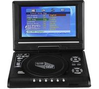 Lecteur de DVD portable 7,8 pouces avec écran pivotant chargeur de voiture rechargeable manette de jeu 100-240V (EU)-FUT