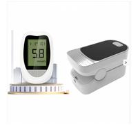 Lecteur de glycémie à pince pour doigt, kit de test de glycémie portable et intelligent pour les seniors, à utiliser à domicile et en
