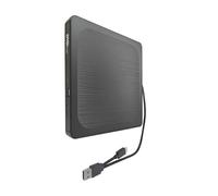 Lecteur de gravure de disque externe fin USB 3.0 de type C USB 3.0 et port de type C, design brossé, portable pour ordinateur portable, PC, lecteur de gravure de disque USB