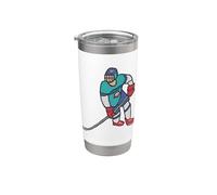 Lecteur de hockey sur glace Gobelet isotherme en acier inoxydable double paroi
